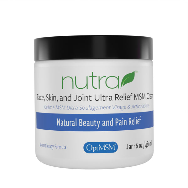 Nutra Health Face, Skin & Joint Relief MSM Cream 16 oz (480ml) Jar