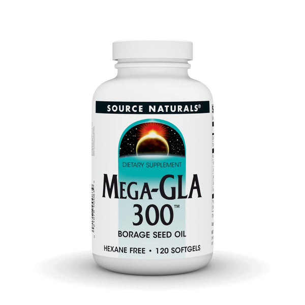Source Naturals, Inc. Mega GLA-300 Borage Seed Oil 120 Softgel
