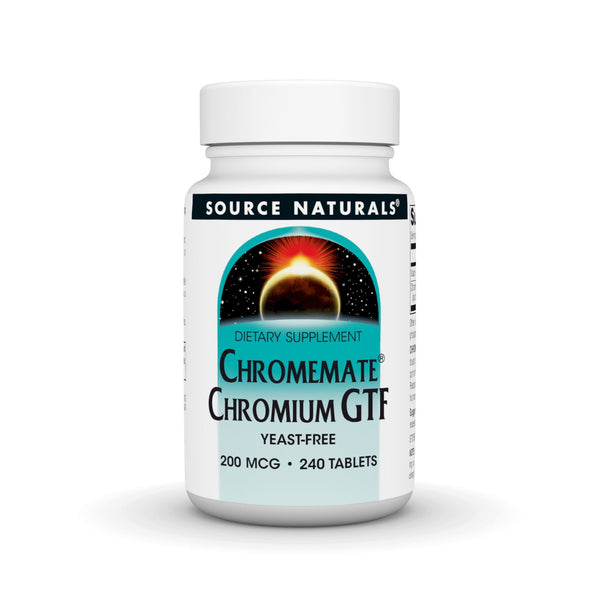 Source Naturals, Inc. Chromium GTF 200mcg Yeast Free 240 Tablet