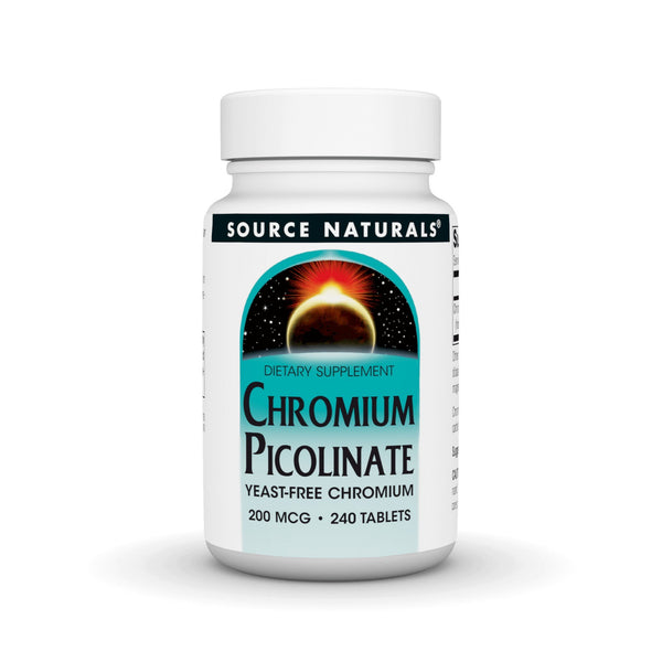 Source Naturals, Inc. Chromium Picolinate Yeast Free 200mcg 240 Tablet