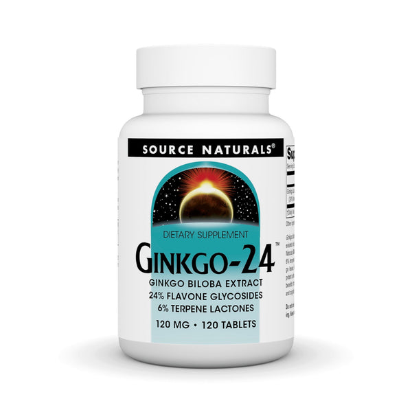 Source Naturals, Inc. Ginkgo 24 Biloba Extract 120mg 120 Tablet