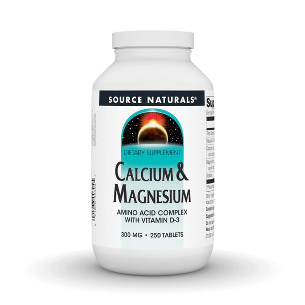 Source Naturals, Inc. Calcium & Magnesium Amino Acid Chelate With Vitamin D-3 250 Tablet