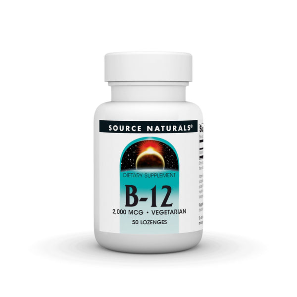 Source Naturals, Inc. Vitamin B-12 Sublingual 2000mcg 50 Lozenge