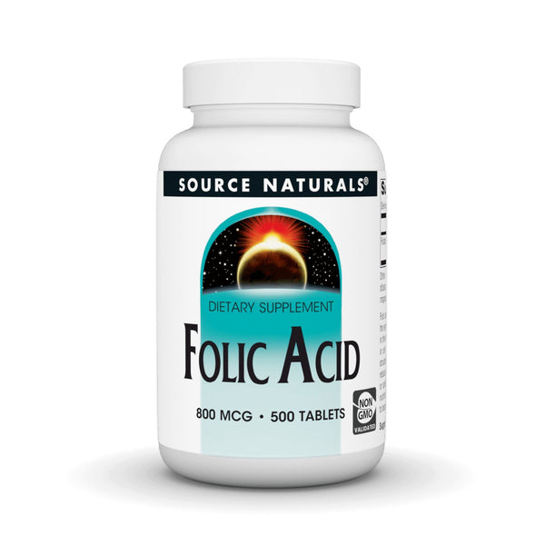 Source Naturals, Inc. Folic Acid 800mcg 500 Tablet
