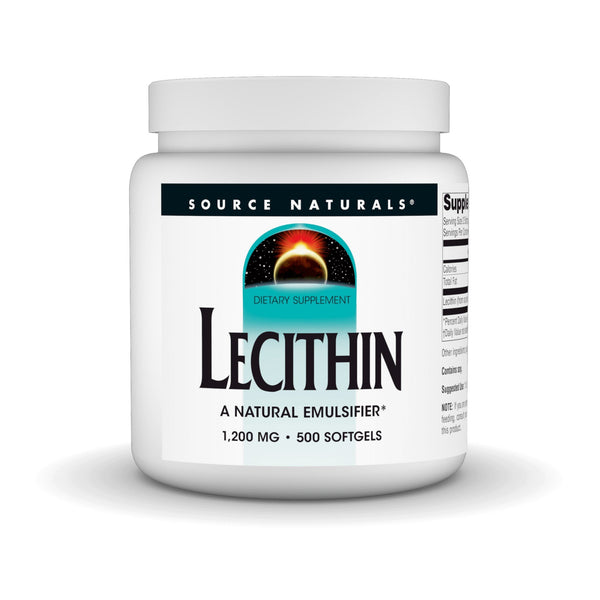 Source Naturals, Inc. Lecithin 1200mg 500 Softgel