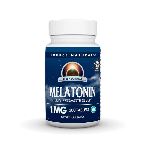 Source Naturals, Inc. Melatonin Tablets 1mg - Tablet 200 Tablet