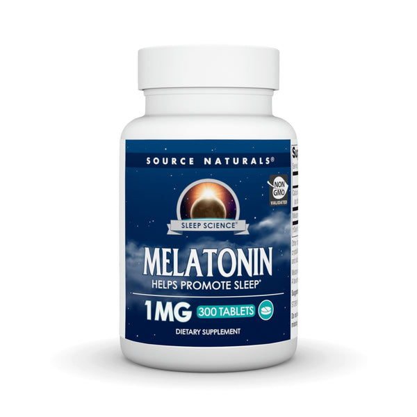 Source Naturals, Inc. Melatonin Tablets 1mg - Tablet 300 Tablet