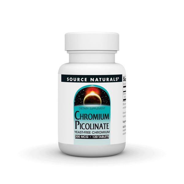 Source Naturals, Inc. Chromium Picolinate Yeast Free 200mcg 120 Tablet