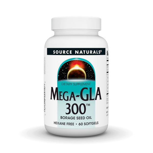 Source Naturals, Inc. Mega GLA-300 Borage Seed Oil 60 Softgel