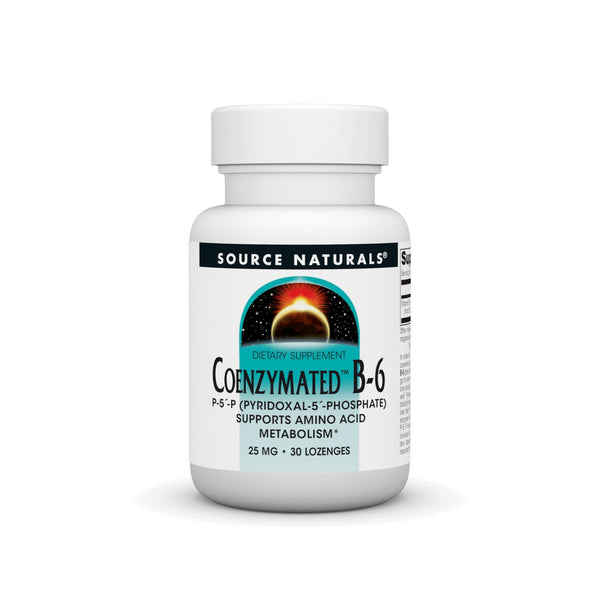 Source Naturals, Inc. Coenzymated B-6 Sublingual 25mg 30 Lozenge