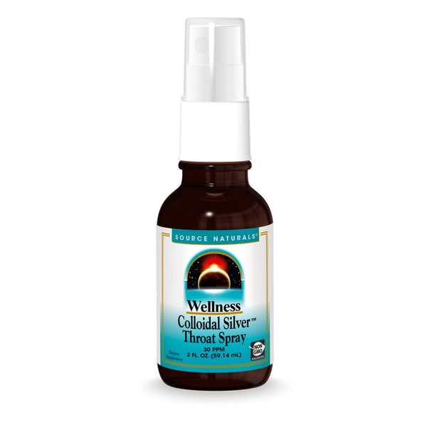 Source Naturals, Inc. Wellness Colloidal Silver 30 ppm Throat Spray 2 oz Spray