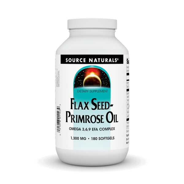Source Naturals, Inc. Flax Seed-Primrose Oil 1300mg 180 Softgel