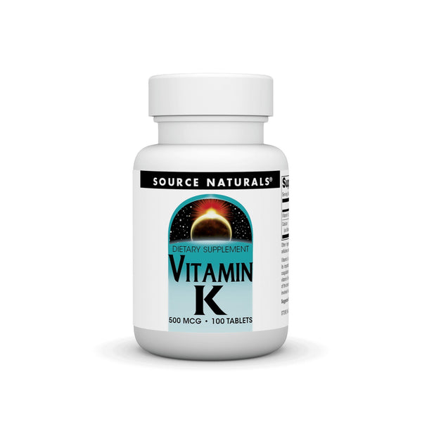 Source Naturals, Inc. Vitamin K 500 mcg 100 Tablet