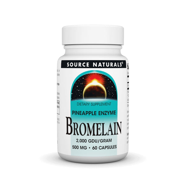 Source Naturals, Inc. Bromelain 500mg 2000GDU/g 60 Capsule
