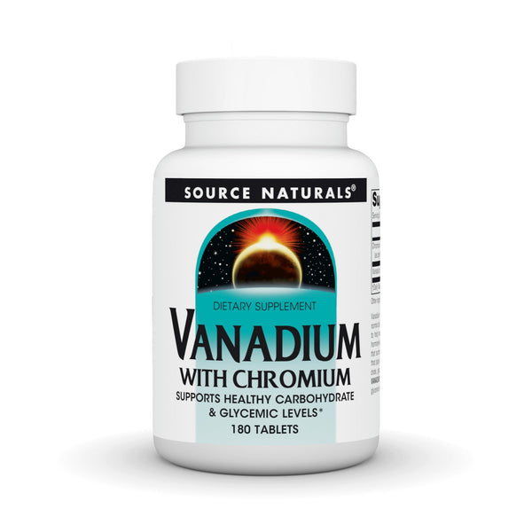 Source Naturals, Inc. Vanadium With Chromium 180 Tablet