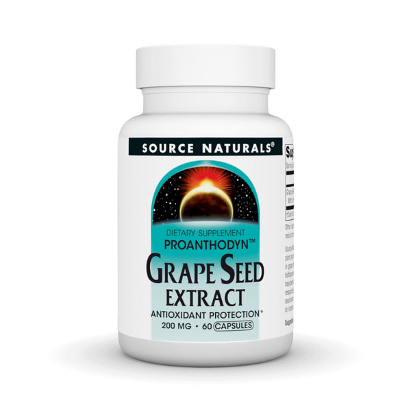 Source Naturals, Inc. Grape Seed Extract (Proanthodyn) 200mg 60 Capsule