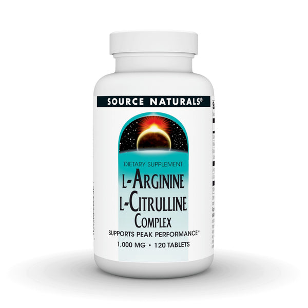 Source Naturals, Inc. L Arginine L Citrulline Complex 120 Tablet