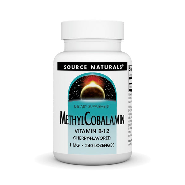 Source Naturals, Inc. MethylCobalamin 1 mg Cherry 240 Sublingual Tablet