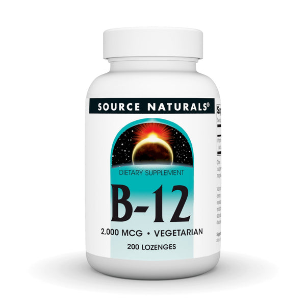Source Naturals, Inc. Vitamin B-12 Sublingual 2000mcg 200 Tablet