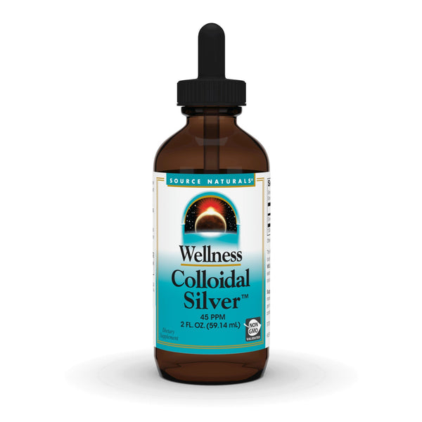 Source Naturals, Inc. Wellness Colloidal Silver 45 PPM Liquid 2 fl oz Liquid
