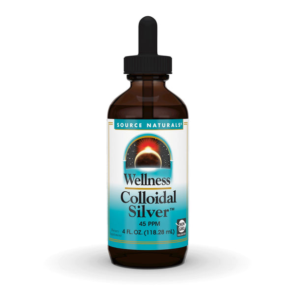 Source Naturals, Inc. Wellness Colloidal Silver 45 PPM Liquid 4 fl oz Liquid