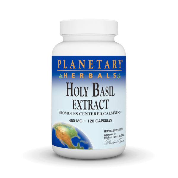 Planetary Herbals Holy Basil 450 mg 120 Capsule