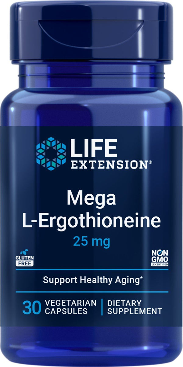 Life Extension Mega L-Ergothioneine-25 mg 30 Vegetarian Capsules