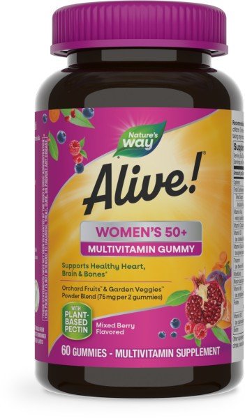 Nature's Way Alive! Womens 50+ Gummy Vitamins 60 Gummy