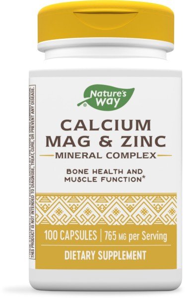 Nature's Way Calcium, Magnesium & Zinc 100 Capsule