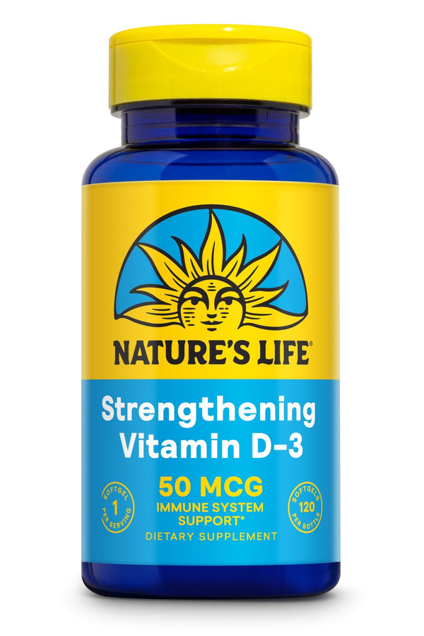 Natures Life Strengthening Vitamin D -3 50 MCG 120 Softgel
