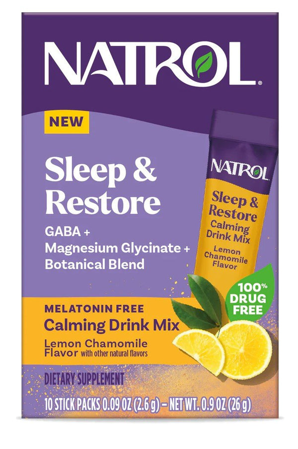 Natrol Natrol Sleep & Restore-Lemon Chamomile 10 Stick Pack