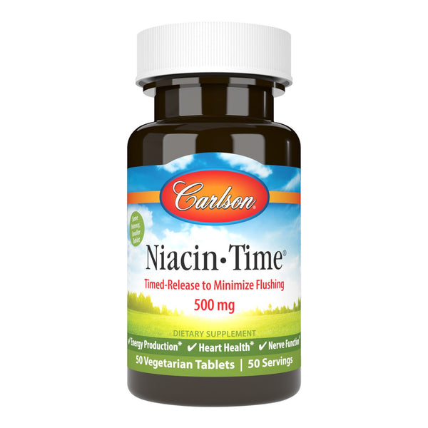 Carlson Laboratories Niacin-Time 500 mg 50 Tablet