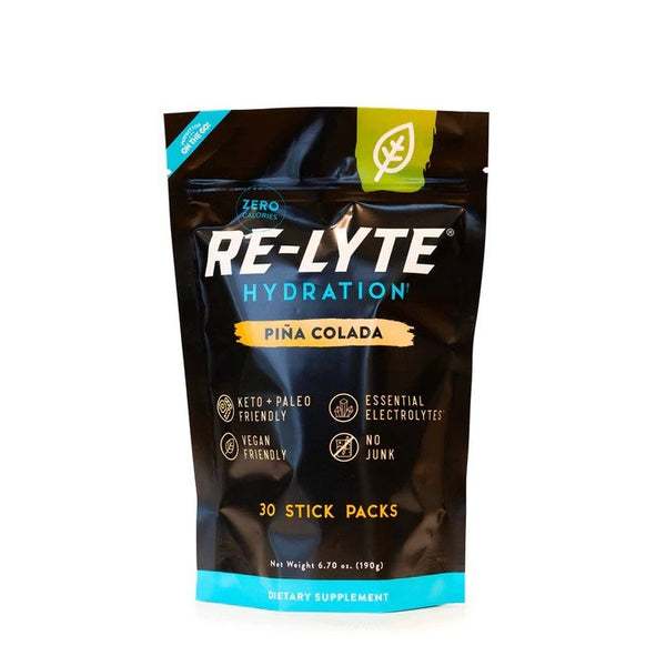 Redmond Re-Lyte Hydration Electrolyte Powder-Pina Colada-30 Stick Packs 6.70 oz (190 g) Powder