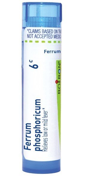 Boiron Ferrum Phosphoricum 6C Homeopathic Single Medicine For Cough, Cold & Flu 1 Tube Pellet
