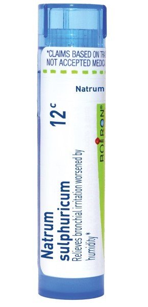 Boiron Natrum Sulphuricum 12C Homeopathic Single Medicine For Cough, Cold & Flu 80 Pellet