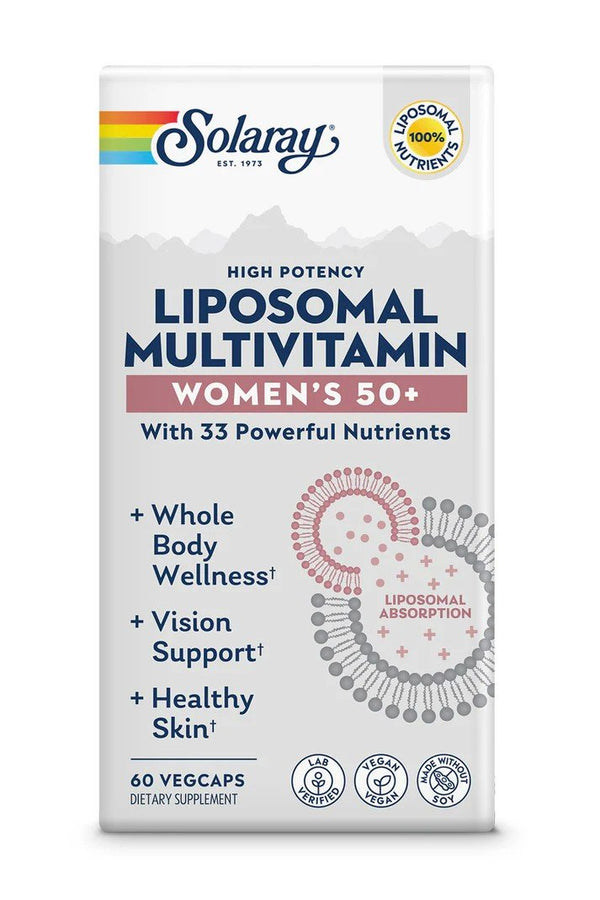 Solaray Women's High Potency Liposomal Multivitamin 50+ 60 Vegetarian Capsules