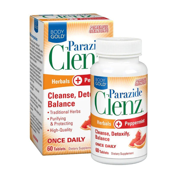 Body Gold Parazide Clenz - Herbals+Peppermint - Once Daily 60 Tablet