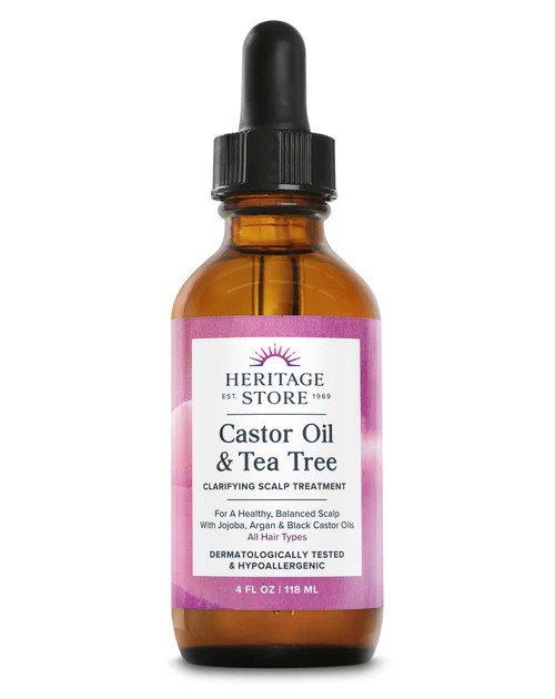 Heritage Store Castor Oil & Tea Tree 4 fl oz (118 ml) Liquid