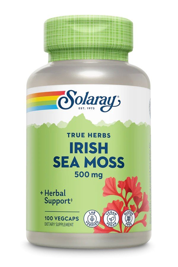 Solaray True Herbs Irish Sea Moss 100 Vegetarian Capsules