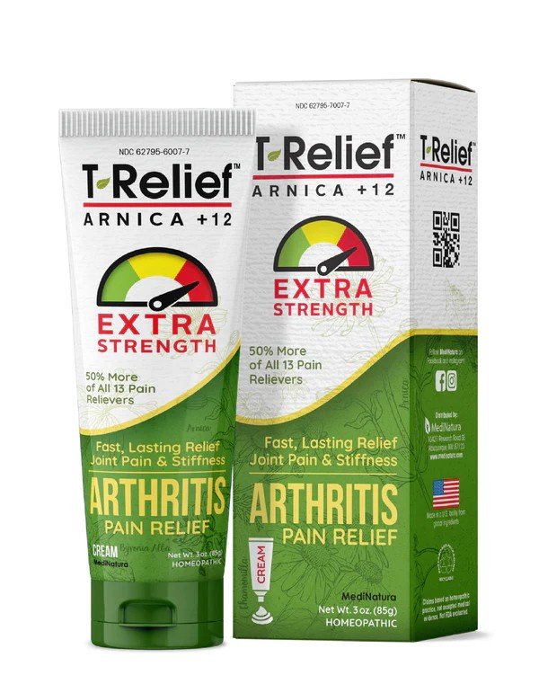MediNatura T-Relief Extra Strength Arthritis Pain Relief 3 oz Cream
