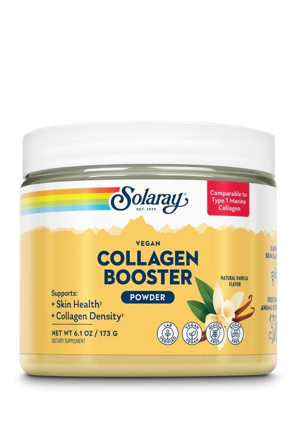 Solaray Vegan Collagen Booster - Vanilla 6.1 oz Powder