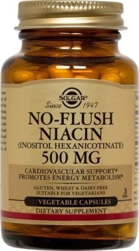 Solgar No-Flush Niacin 500mg 250 VegCap
