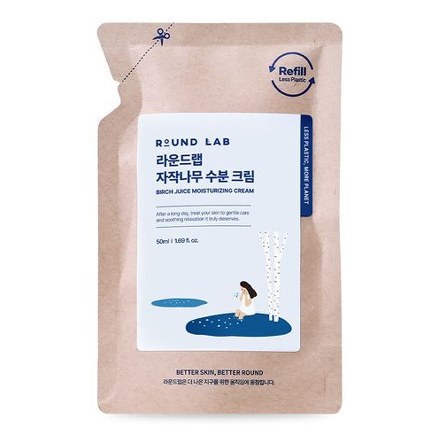 ROUND LAB Birch Juice Moisturizing Cream 50ml Refill Pack