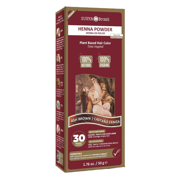 Surya Nature, Inc Henna Ash Brown Powder 1.76 oz Powder