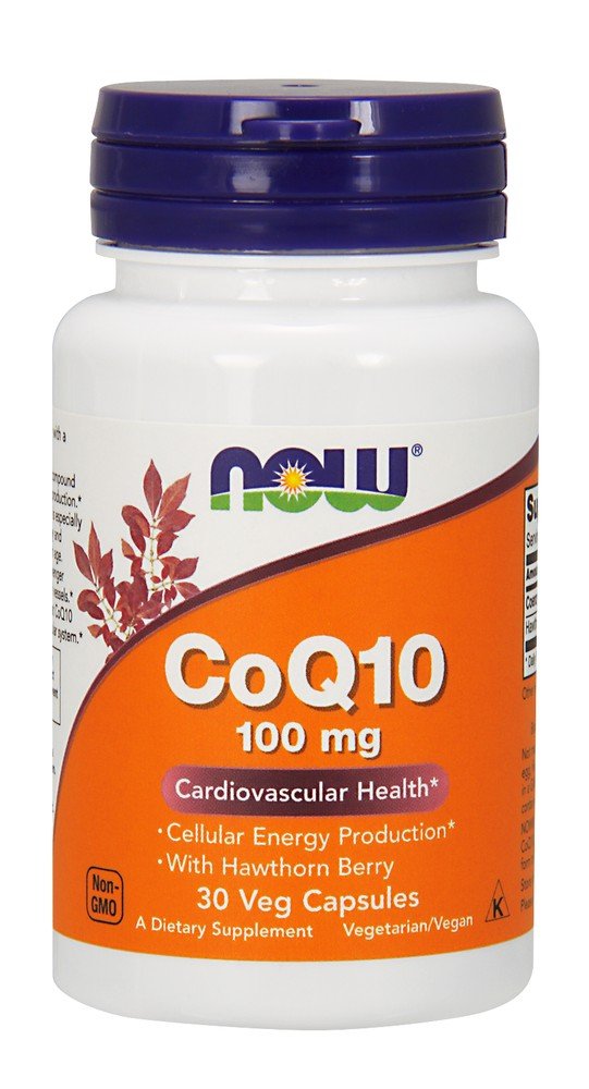 Now Foods CoQ10 100mg with Hawthorn Berry 30 VegCap