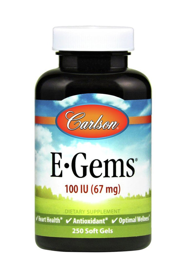 Carlson Laboratories E Gems 100 IU 250 Softgel