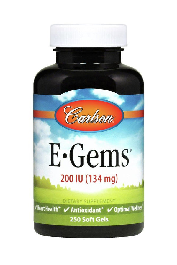 Carlson Laboratories E Gems 200 IU 250 Softgel