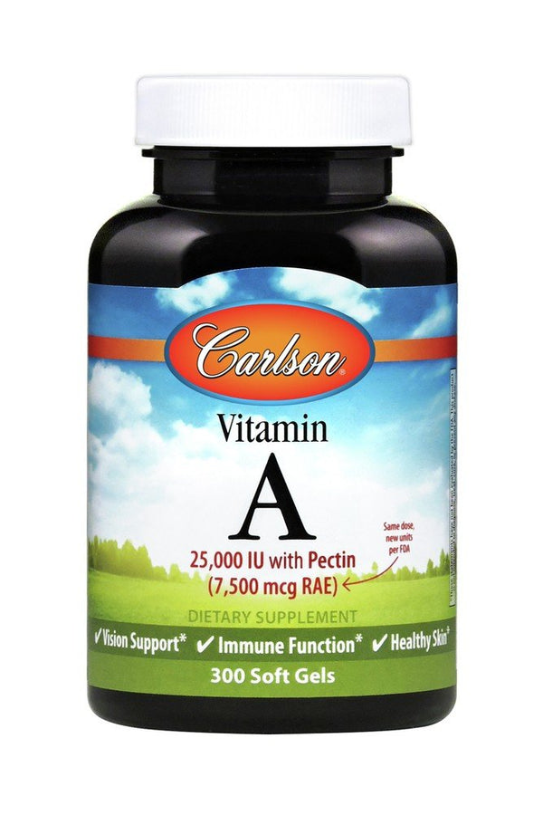 Carlson Laboratories Vitamin A 25,000 IU with Pectin 300 Softgel