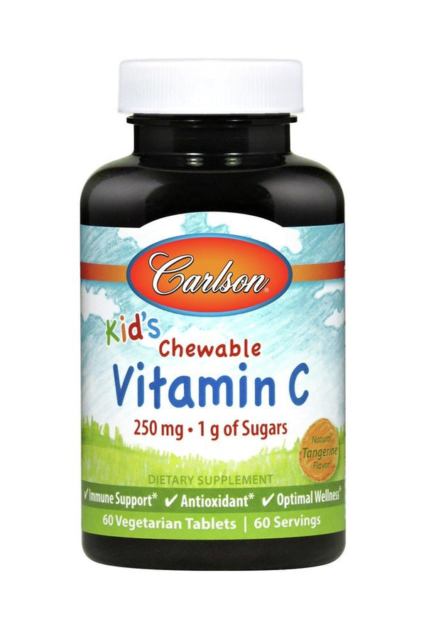 Carlson Laboratories Chewable Vitamin C 250mg for Kids 60 Chewable