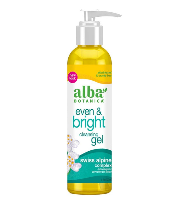 Alba Botanica Even & Bright Cleansing Gel 6 oz Liquid